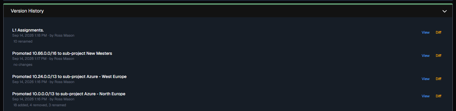 Subnet Calc - Version History